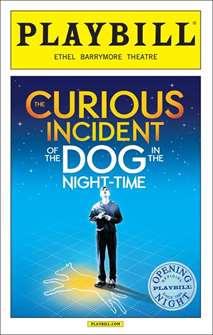 The Curious Incident of the Dog in the Night-Time Limited Edition Official Opening Night Playbill 